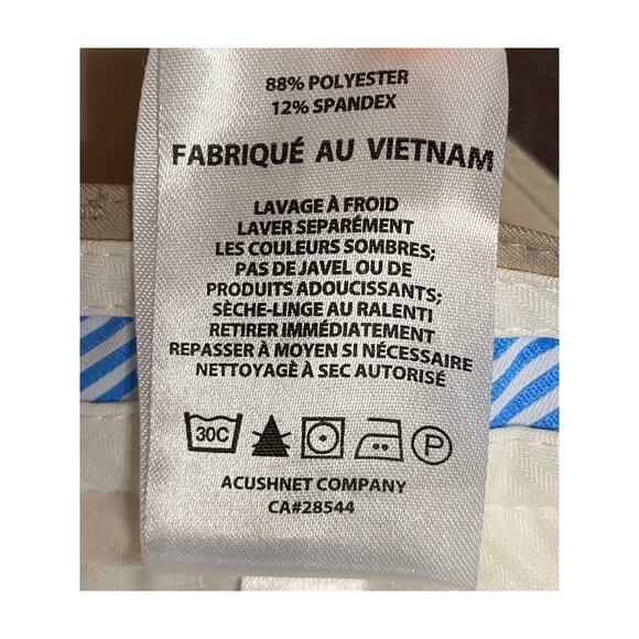 FootJoy Performance Golf Pants Beige 34x32 Stretch Flat Front Office Work Casual - Picture 7 of 10